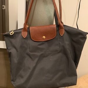 Grey large longchamp